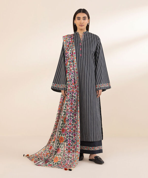 Sapphire - 3 Pc Printed Premium Lawn Suit - JMP004