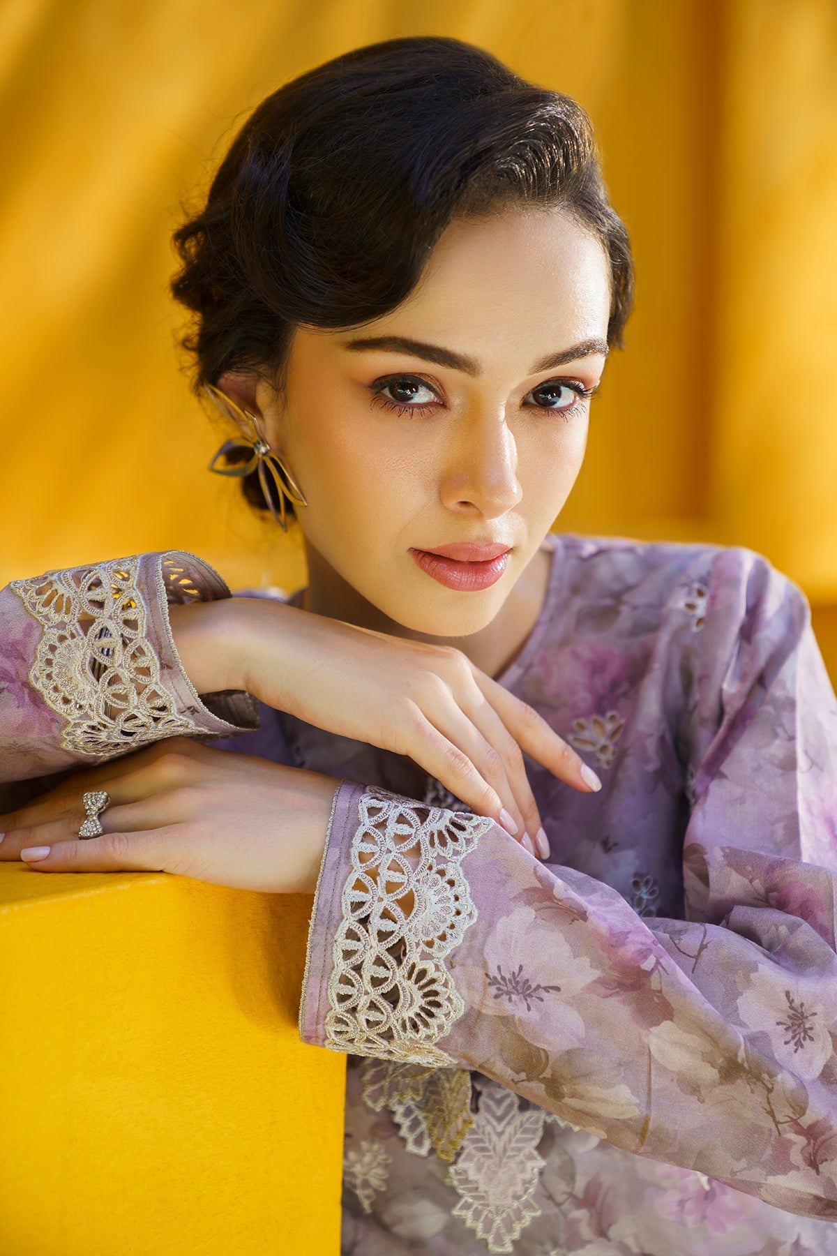 Baroque - 3 PC DIGITAL PRINTED LAWN SUIT - EM012