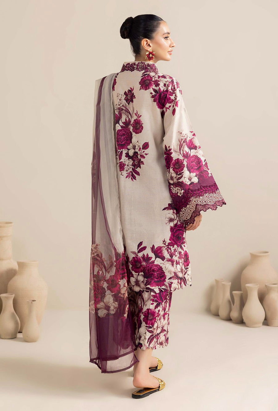 Adan Libas - 3 PC DIGITAL PRINTED LAWN SUIT - EM017