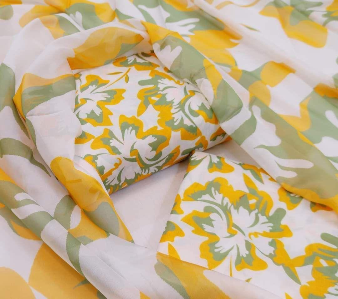 JMC -3 PC PRINTED SWISS LAWN SUIT -Sw027
