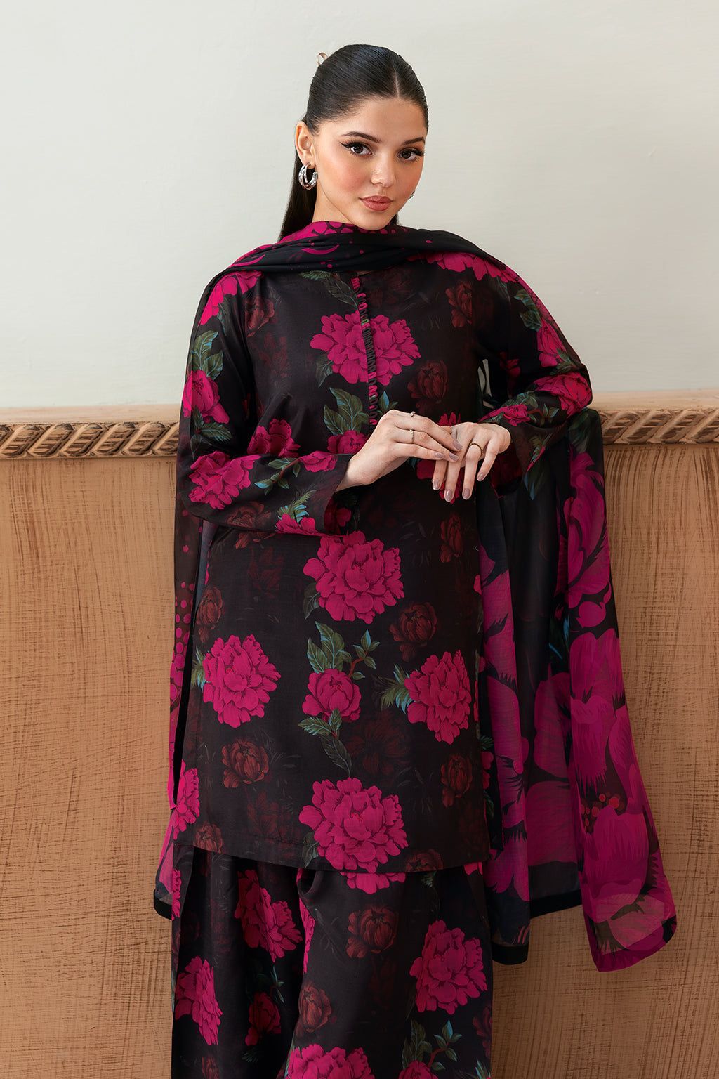 Afsanah - 3 PC DIGITAL PRINTED LAWN SUIT - EM006
