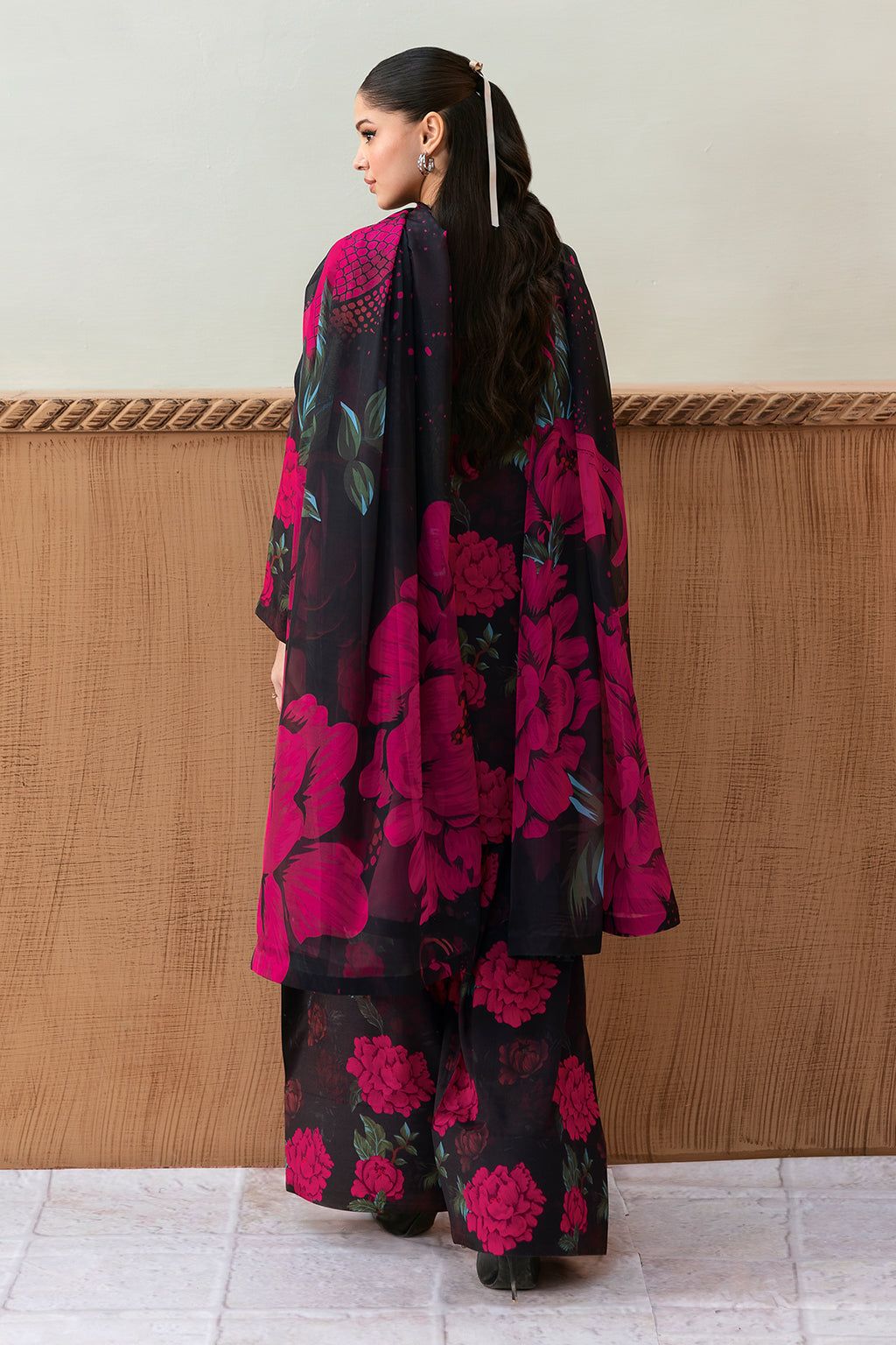 Afsanah - 3 PC DIGITAL PRINTED LAWN SUIT - EM006