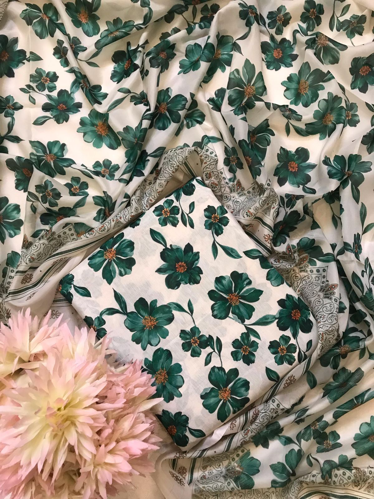 JMC - 3 PC DIGITAL PRINTED SWISS SUIT -Sw021