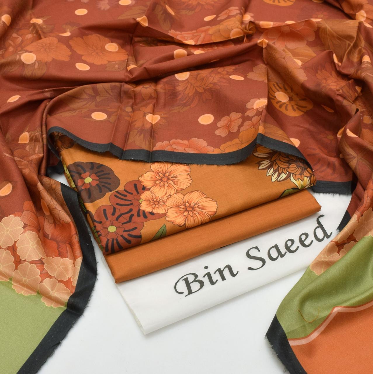 BIN SAEED - 3 PC LAWN DIGITAL PRINTED SUIT - Dp058