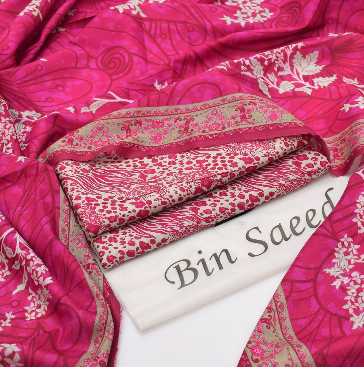 BIN SAEED - 3 PC LAWN DIGITAL PRINTED SUIT - Dp003