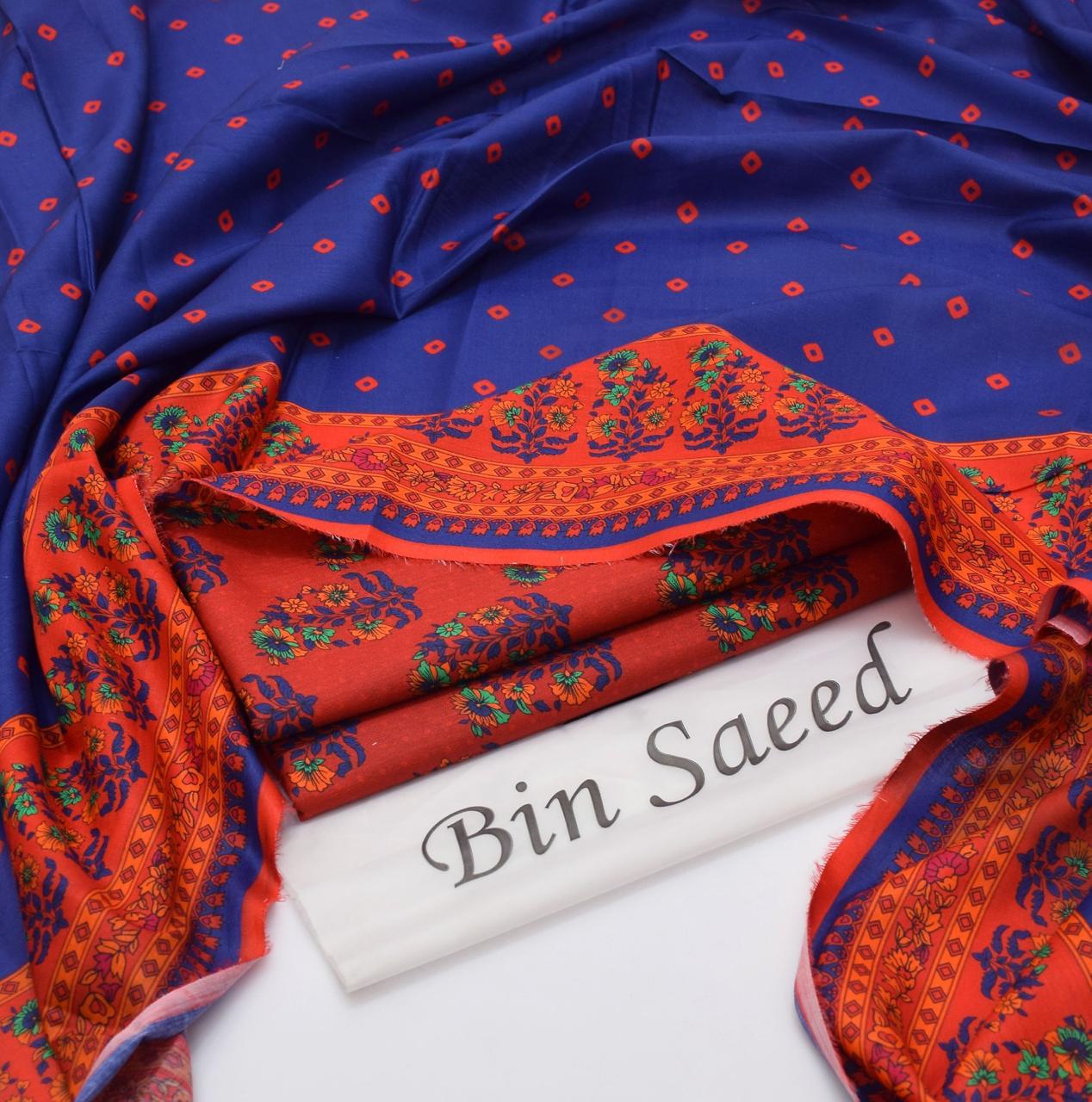 BIN SAEED - 3 PC LAWN DIGITAL PRINTED SUIT - Dp056