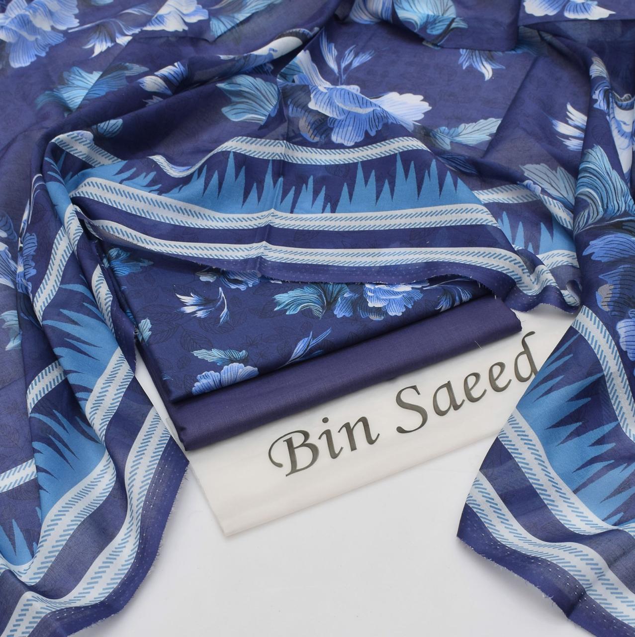 BIN SAEED - 3 PC LAWN DIGITAL PRINTED SUIT - Dp002