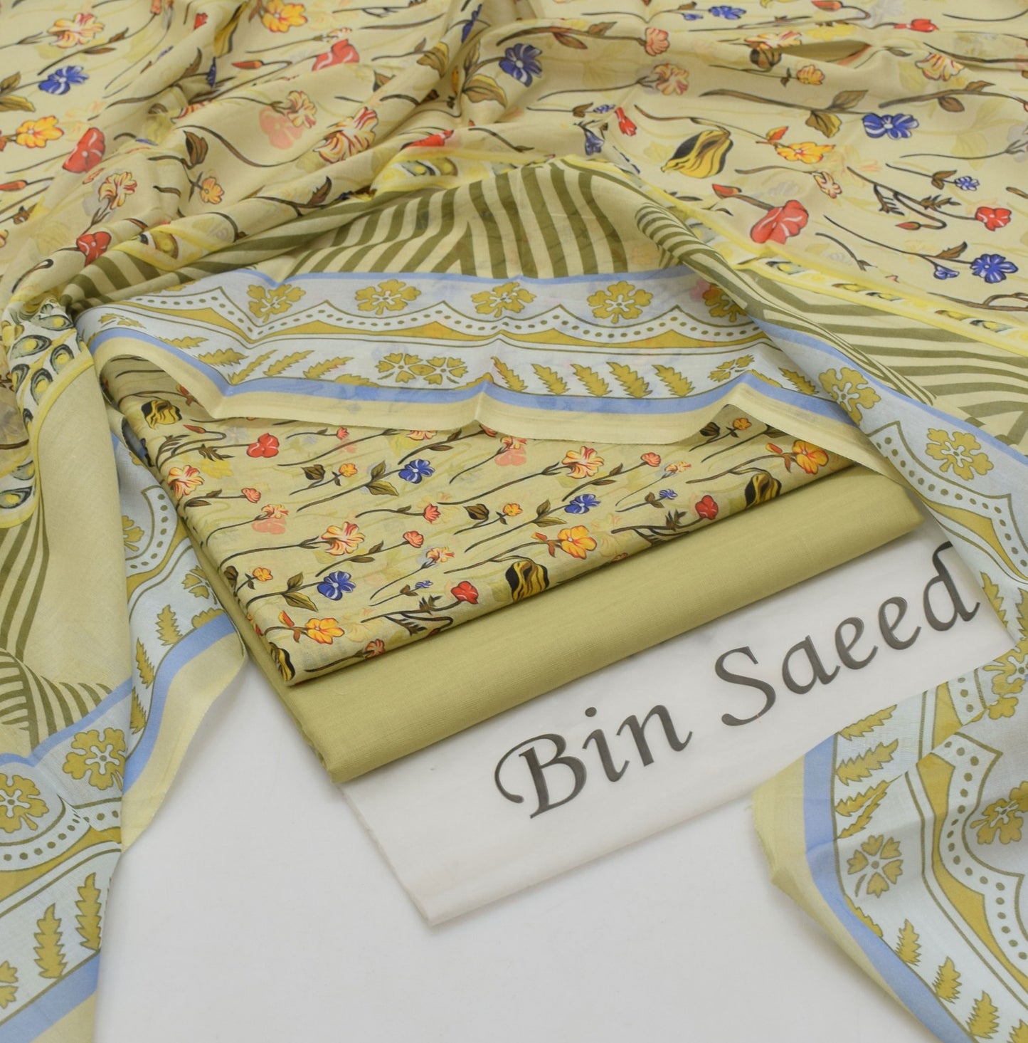 BIN SAEED - 3 PC LAWN DIGITAL PRINTED SUIT - Dp048