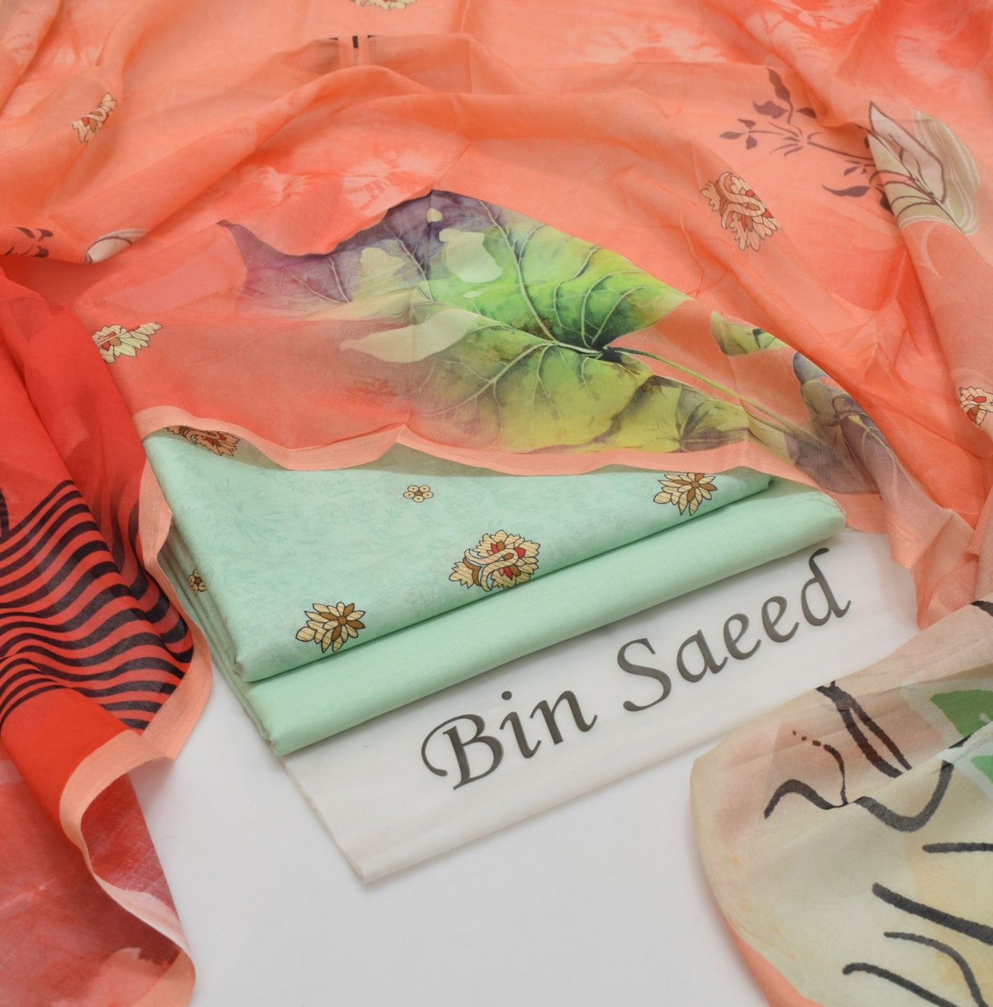 BIN SAEED - 3 PC LAWN DIGITAL PRINTED SUIT - Dp042