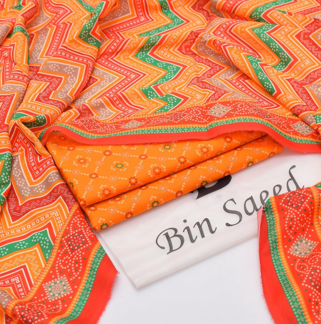 BIN SAEED - 3 PC LAWN DIGITAL PRINTED SUIT - Dp041