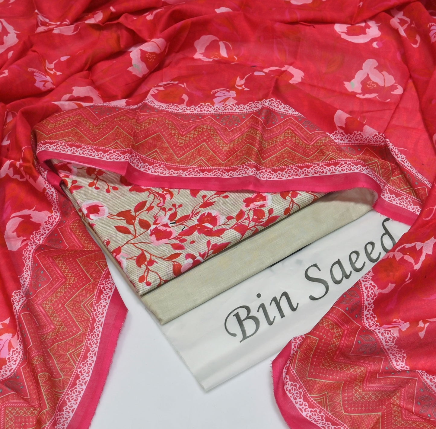 BIN SAEED - 3 PC LAWN DIGITAL PRINTED SUIT - Dp038