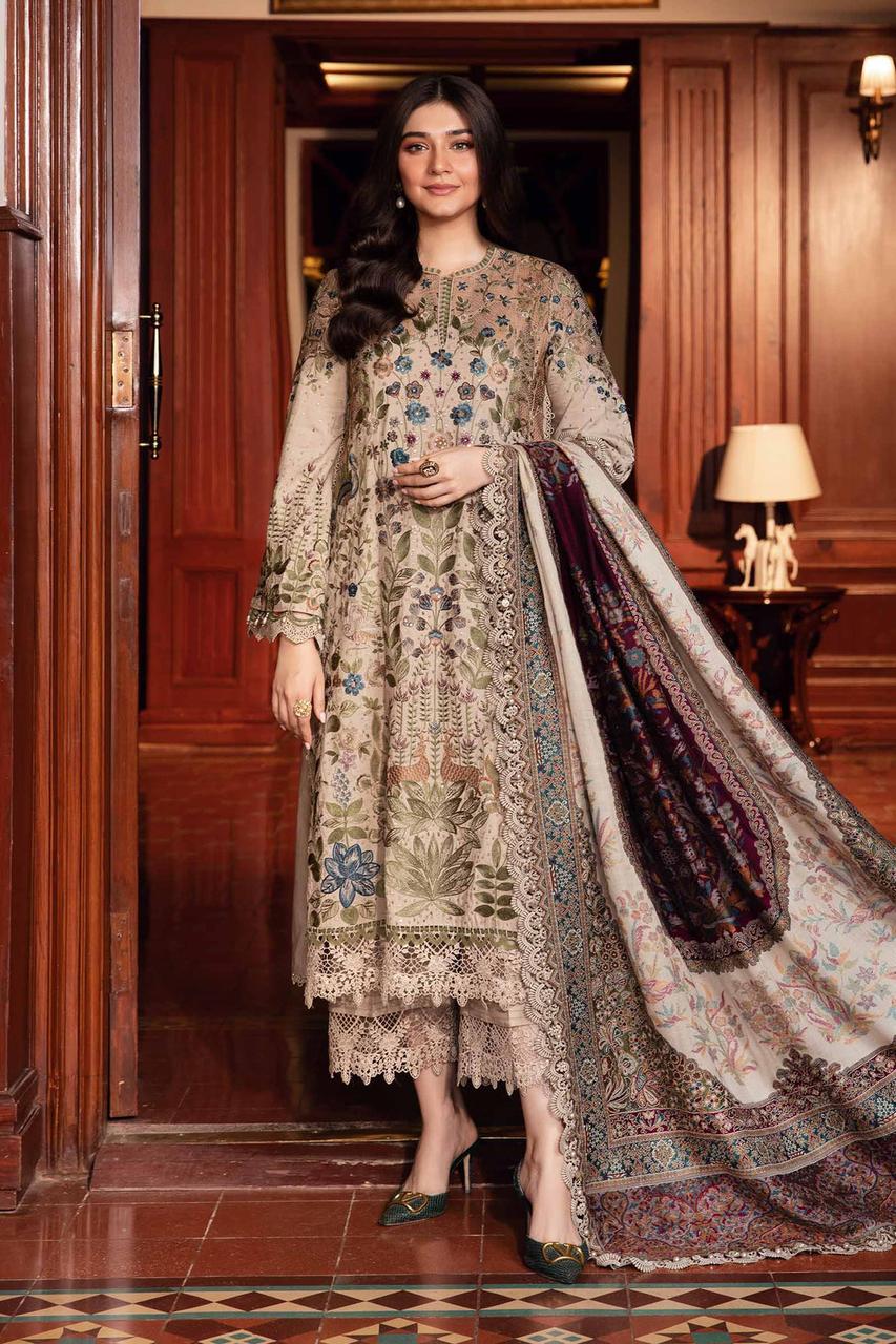 MariaB- 3 PC PRINTED LAWN SUIT - EM003