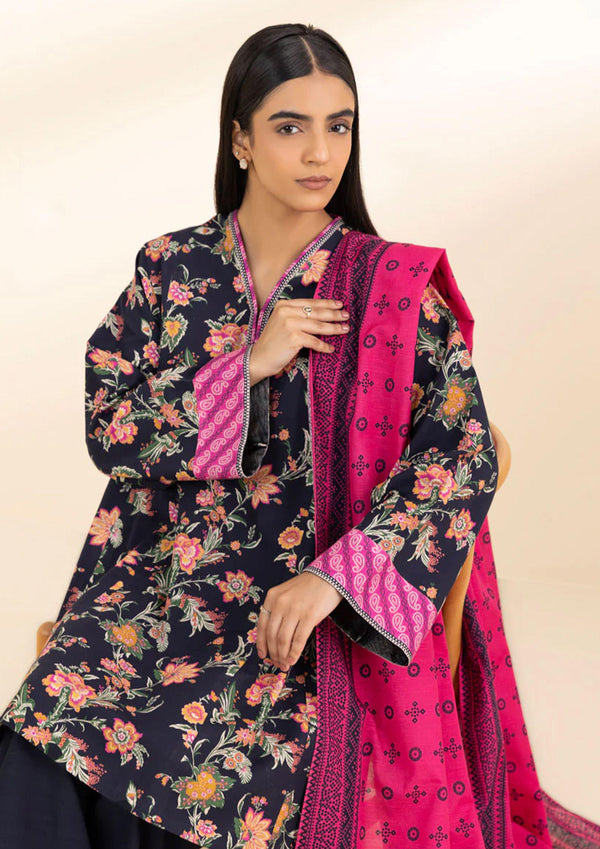 Sapphire - 3 Pc Printed Premium Lawn Suit - JMP002