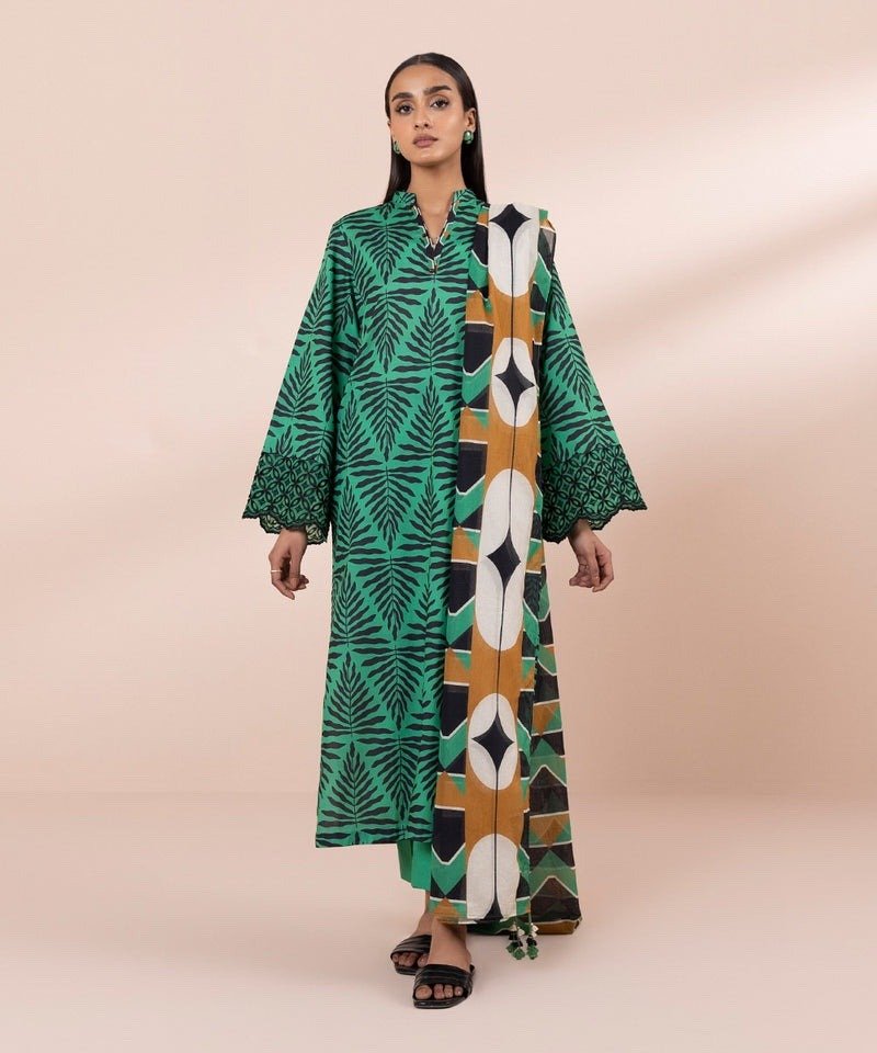 Sapphire - 3 Pc Printed Premium Lawn Suit - JMP006