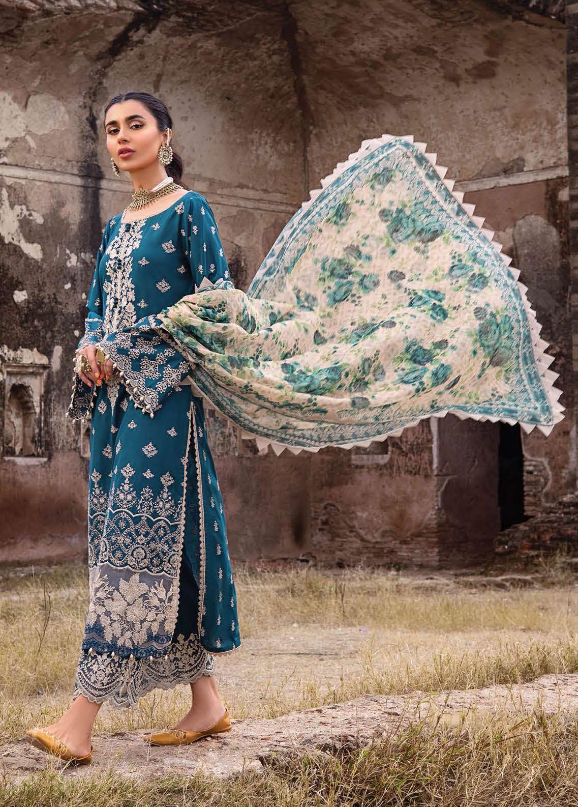 Zainab Chottani - 3 PC EMBROIDRED LAWN SUIT - EM002