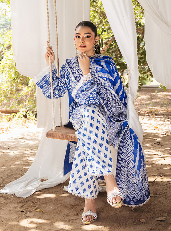 Zainab Chottani - 3 PC EMBROIDRED LAWN SUIT - EM001