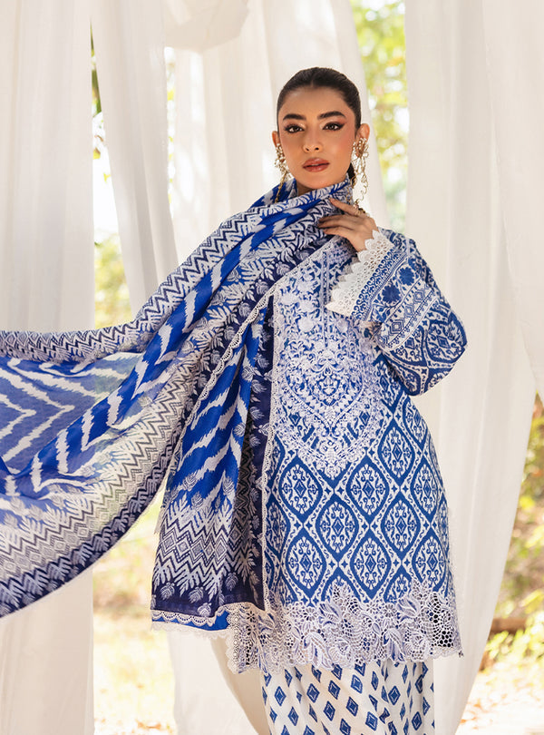 Zainab Chottani - 3 PC EMBROIDRED LAWN SUIT - EM001