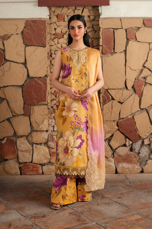 Iznik - 3 PC EMBROIDRED LAWN SUIT - EM035