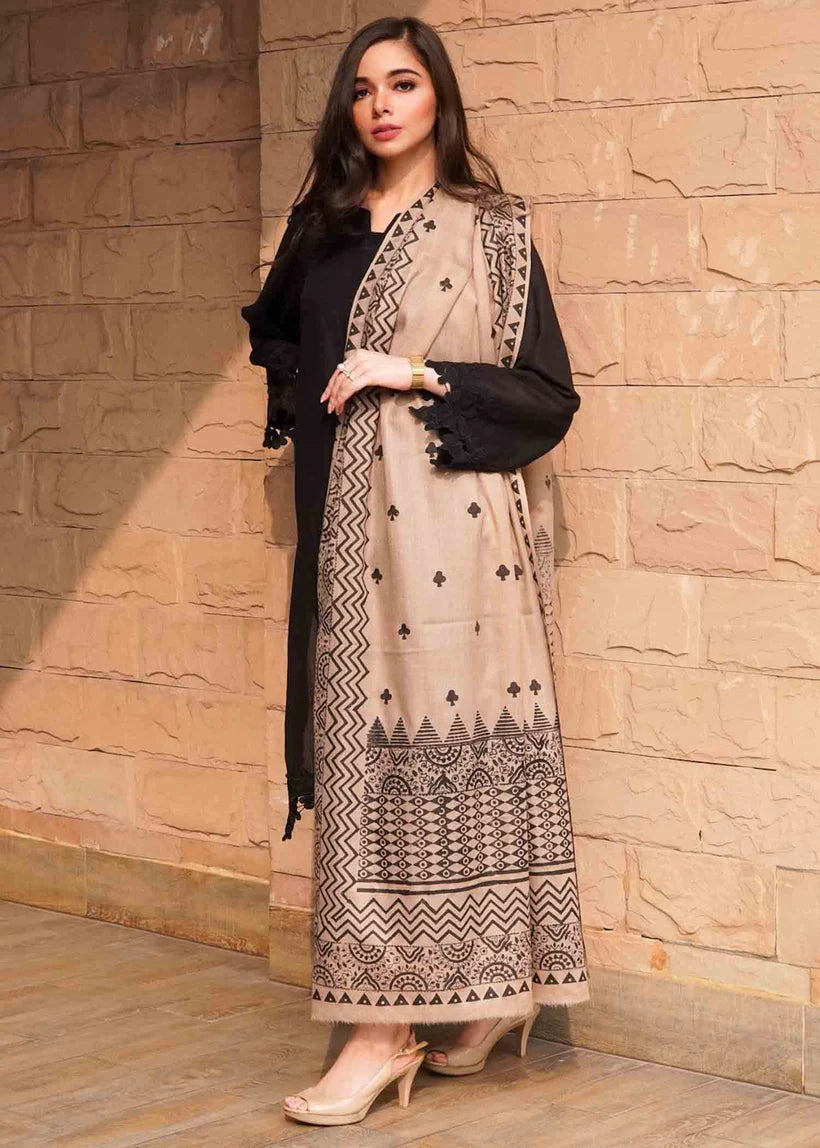 Laam - Dhanak 3 Pc Embroidred Suit - 1313