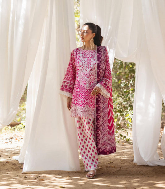 Zainab Chottani - 3 PC EMBROIDRED LAWN SUIT - EM002