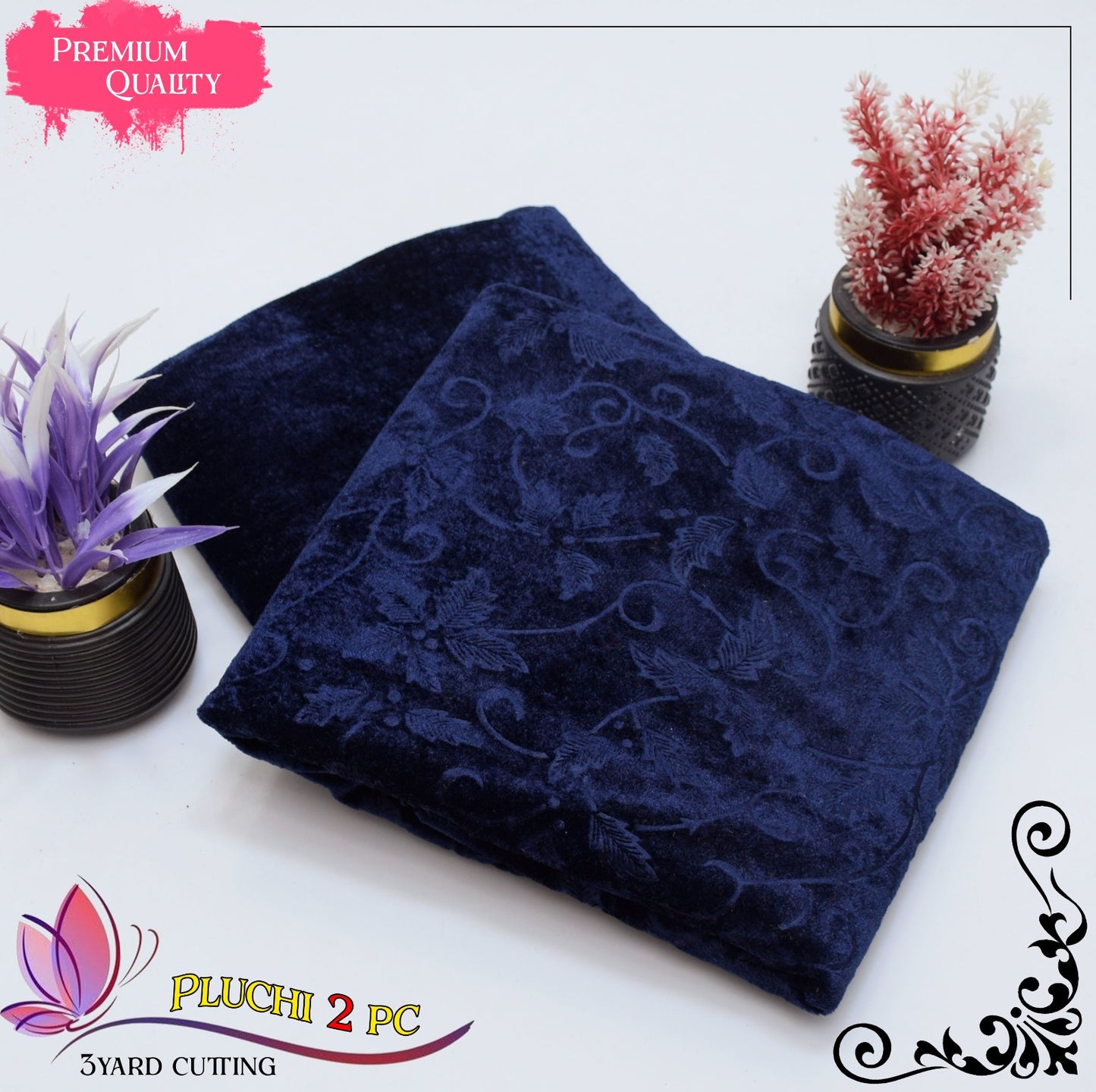 JMC - 2 PC Pluchi Velvet Premium - Sz005