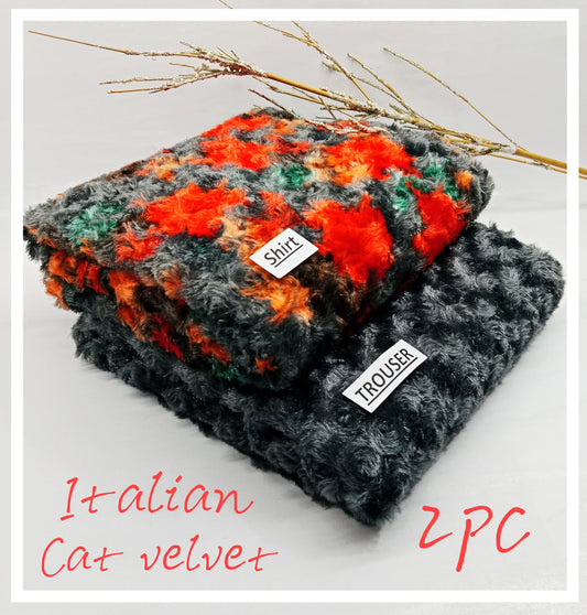 JMC - 2 PC Italian Cat Velvet - Sc005