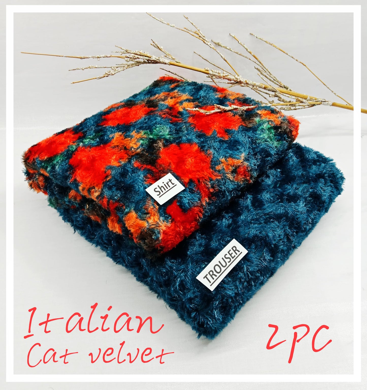 JMC - 2 PC Italian Cat Velvet - Sc011