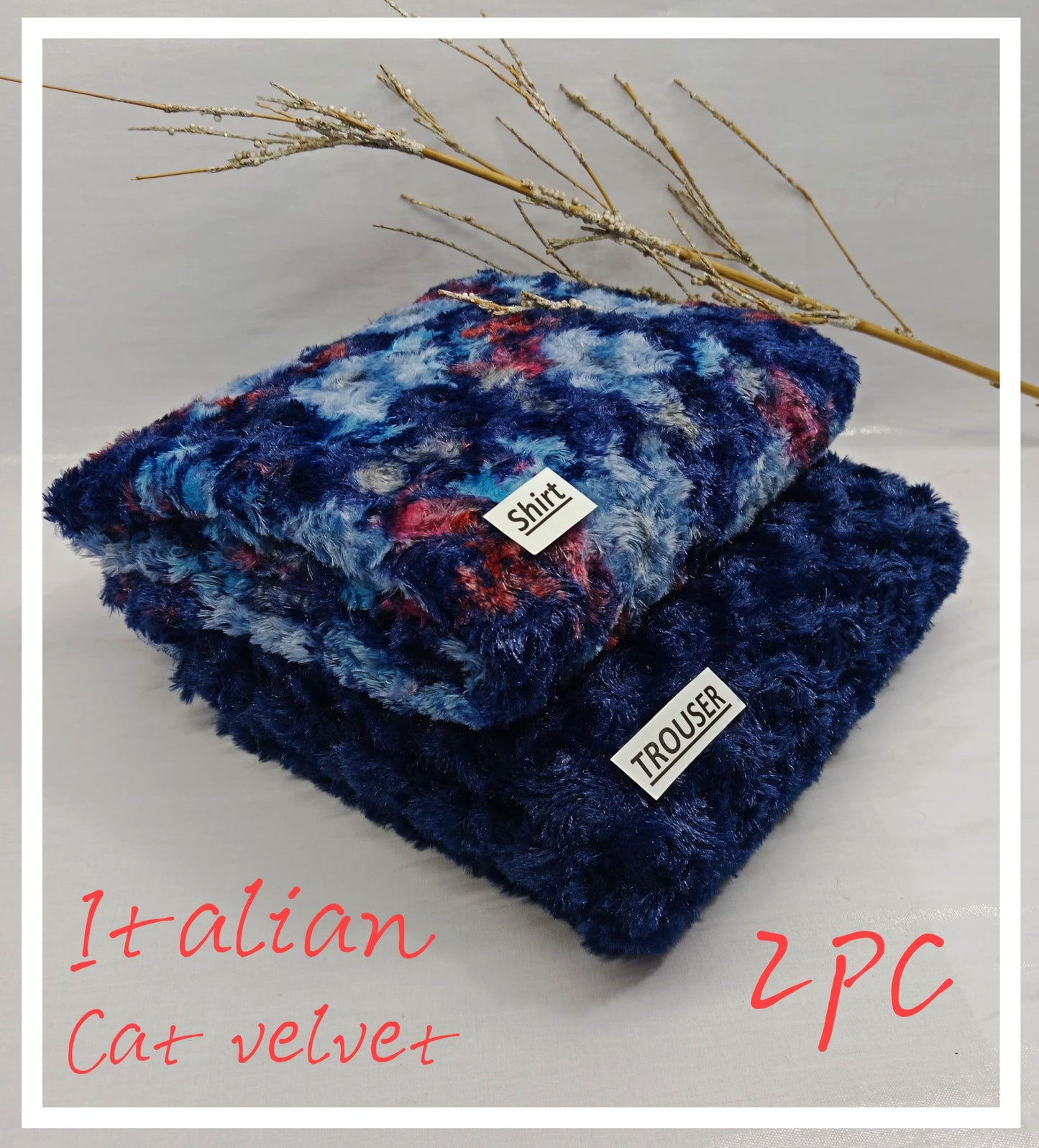 JMC - 2 PC Italian Cat Velvet - Sc015