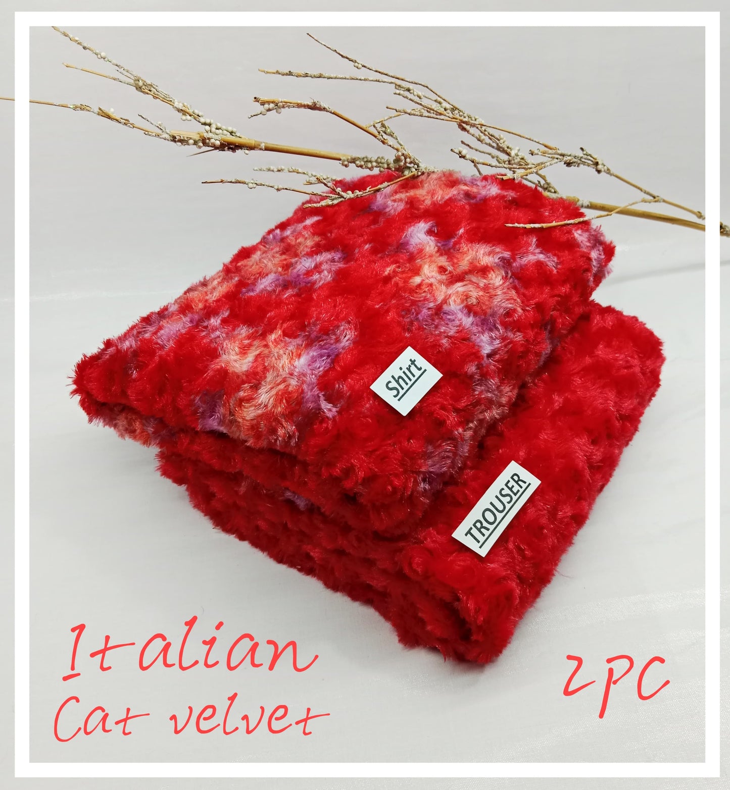 JMC - 2 PC Italian Cat Velvet - Sc018