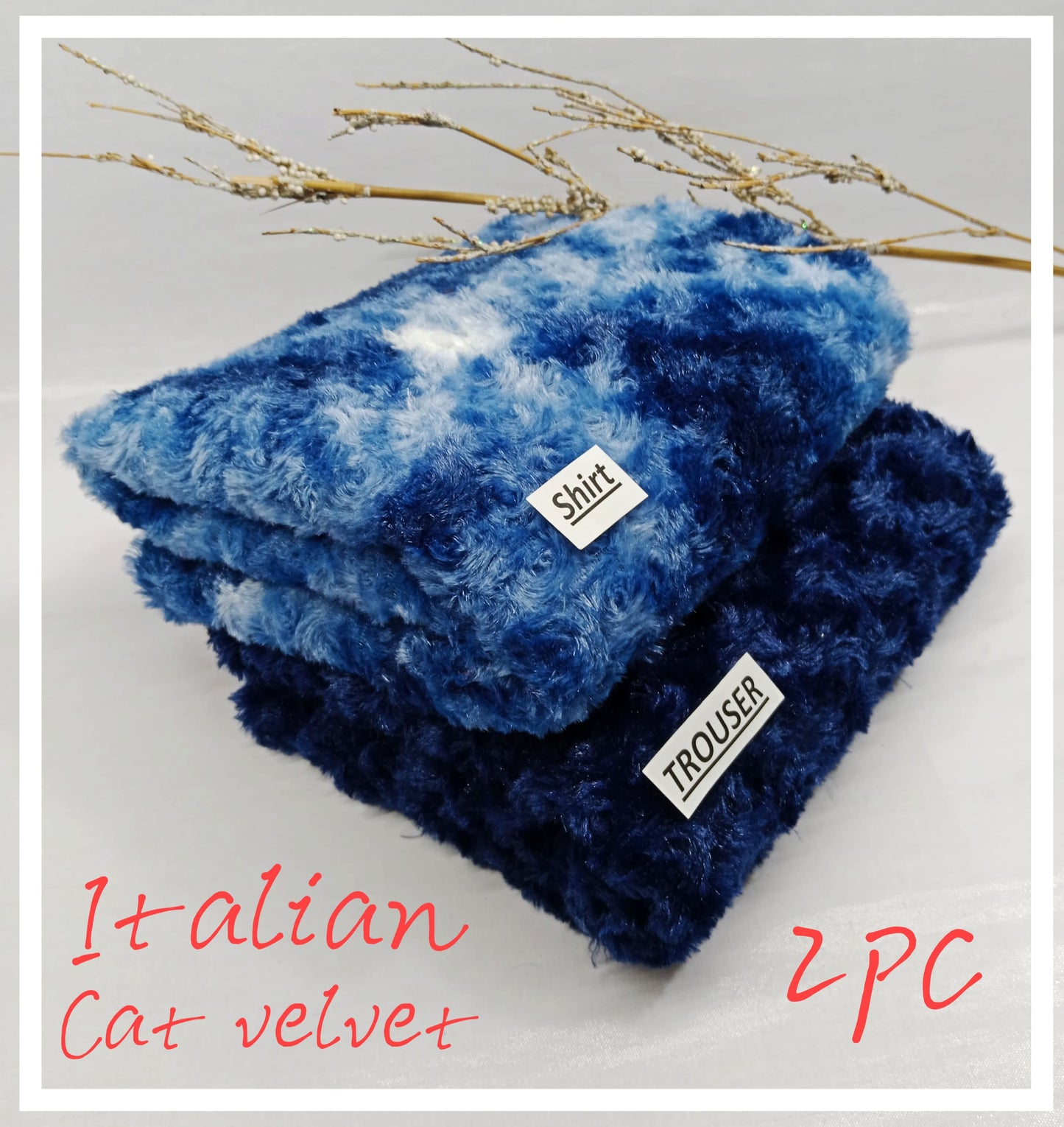 JMC - 2 PC Italian Cat Velvet - Sc019