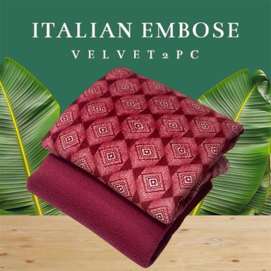 JMC - 2 PC Embose Itlian Velvet - Se005