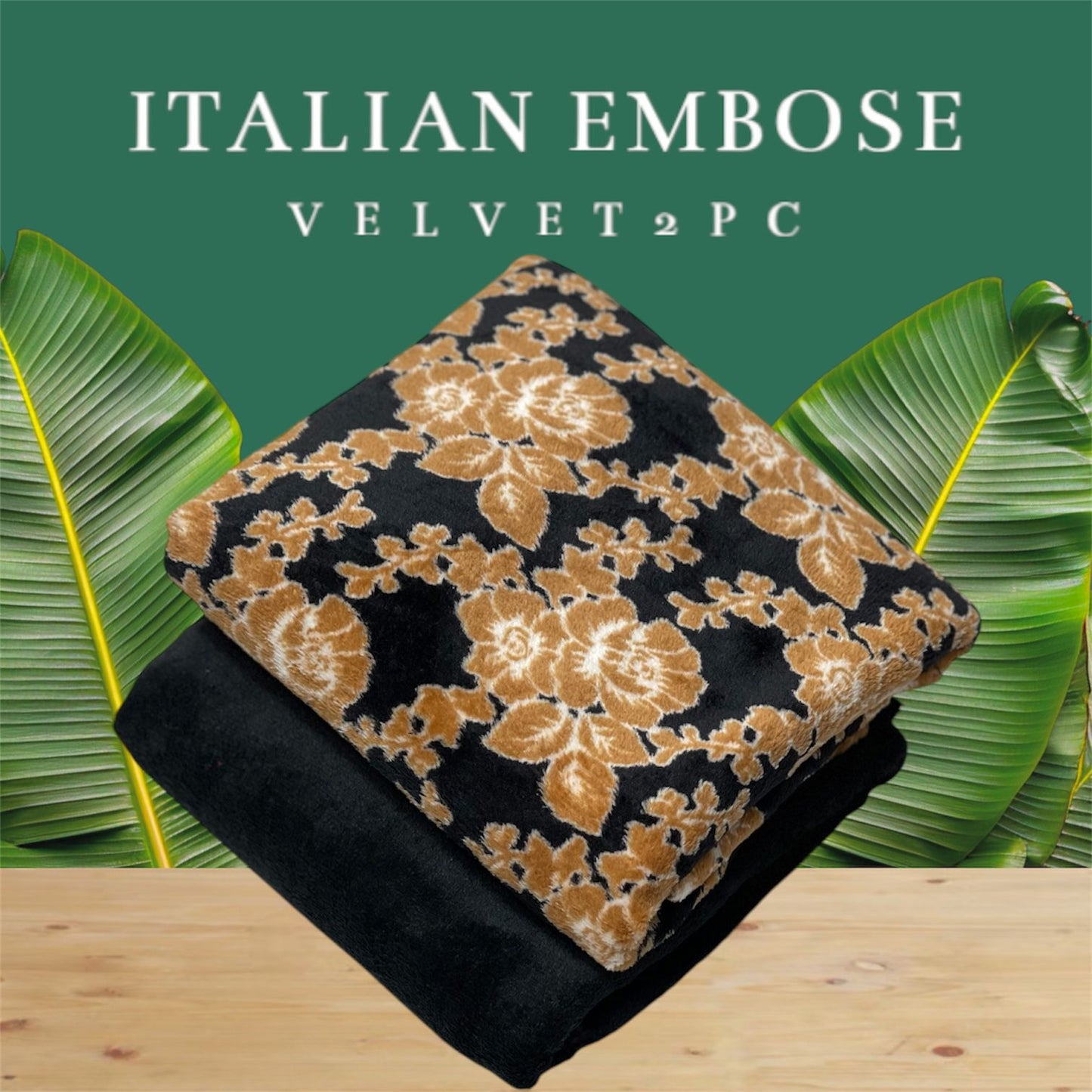 JMC - 2 PC Embose Itlian Velvet - Se004