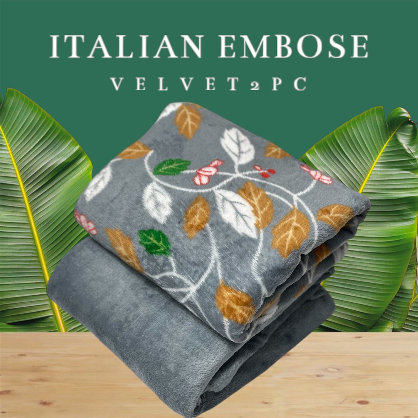 JMC - 2 PC Embose Itlian Velvet - Se009