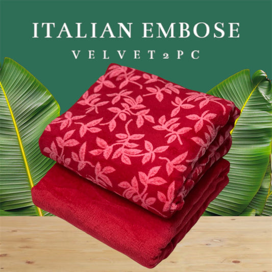 JMC - 2 PC Embose Itlian Velvet - Se014