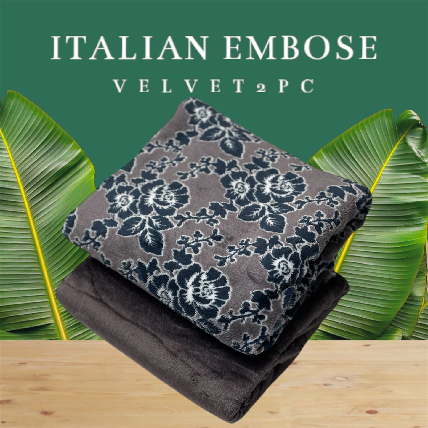 JMC - 2 PC Embose Itlian Velvet - Se015