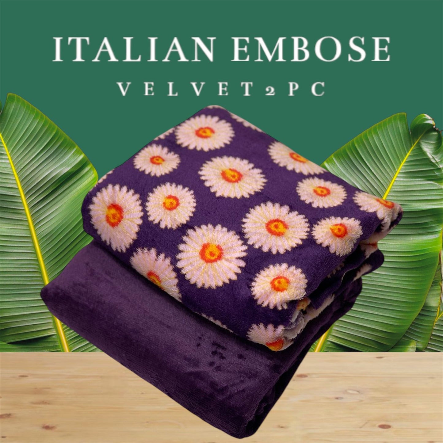 JMC - 2 PC Embose Itlian Velvet - Se016