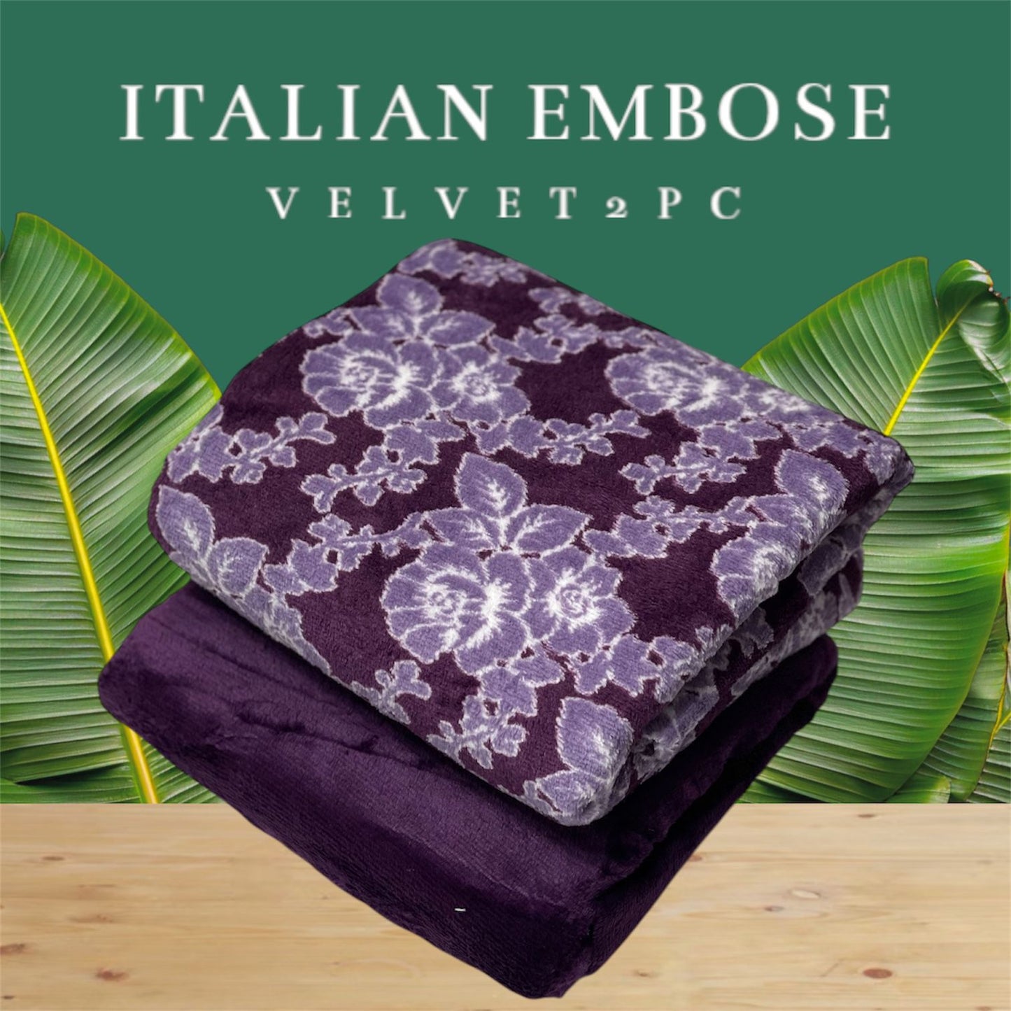 JMC - 2 PC Embose Itlian Velvet - Se018