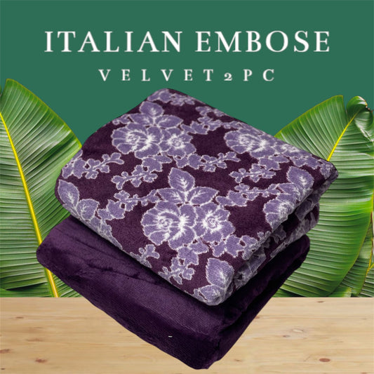 JMC - 2 PC Embose Itlian Velvet - Se018