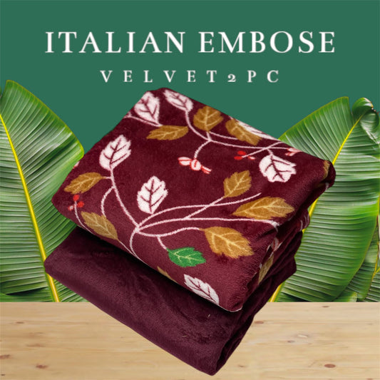 JMC - 2 PC Embose Itlian Velvet - Se022