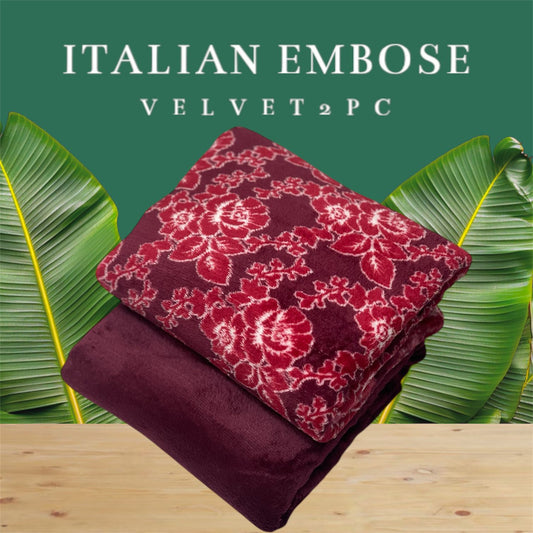 JMC - 2 PC Embose Itlian Velvet - Se019