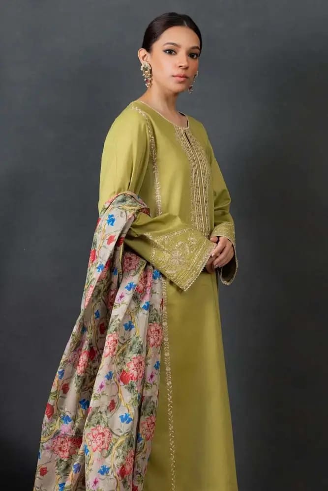 KOKUM - 3 Pc Lawn Embroidred Suit - JME015