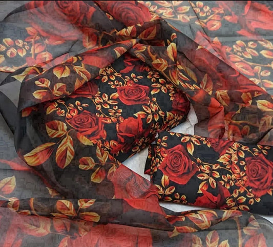 JMC -3 PC PRINTED SWISS LAWN SUIT -Sw026