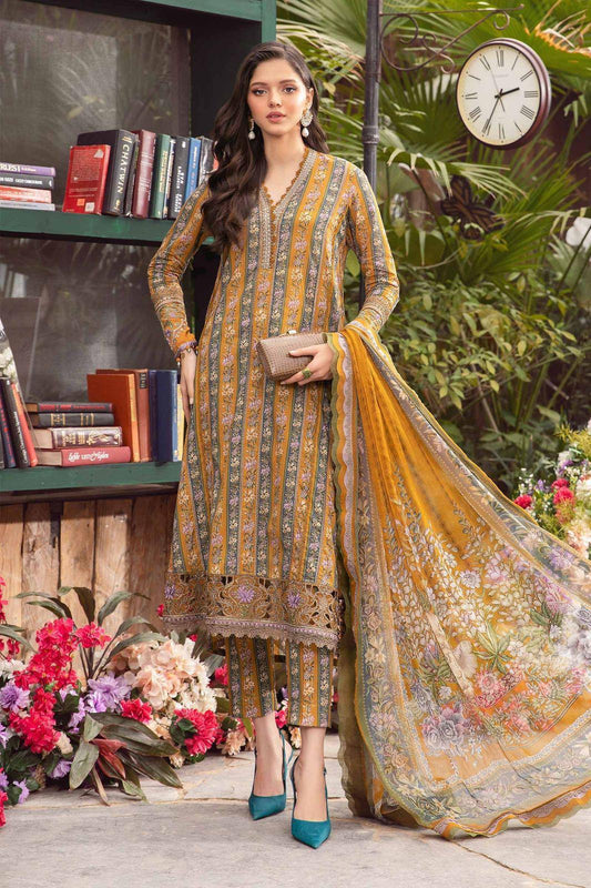 Maria B - 3 PC DIGITAL PRINTED LAWN SUIT - EM005