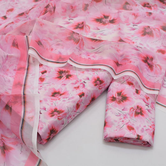 JMC -3 PC PRINTED SWISS LAWN SUIT -Sw038