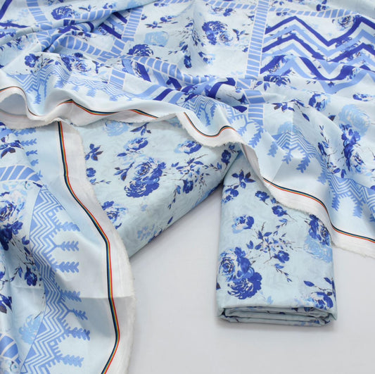 JMC -3 PC PRINTED SWISS LAWN SUIT -Sw034