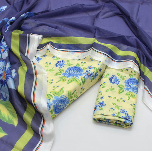 JMC -3 PC PRINTED SWISS LAWN SUIT -Sw032