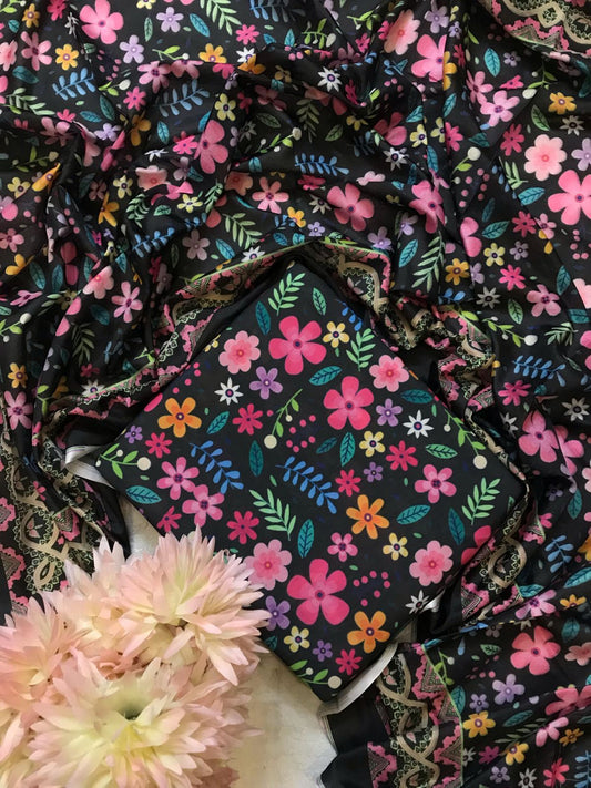 JMC -3 PC PRINTED SWISS LAWN SUIT -Sw056