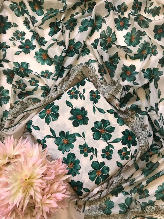 JMC - 3 PC DIGITAL PRINTED SWISS SUIT -Sw021