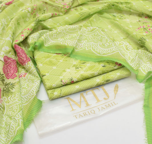 MTJ - 3 PC LAWN DIGITAL PRINTED SUIT - Dp014