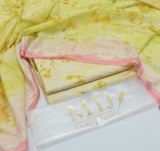 MTJ - 3 PC LAWN DIGITAL PRINTED SUIT - Dp012